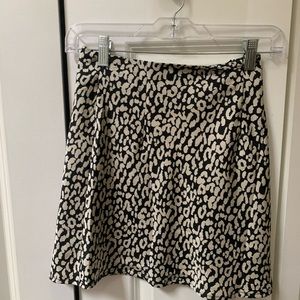 Princess Polly mini black and white skirt